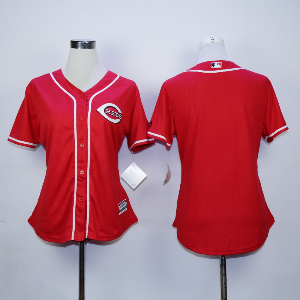 MLB Cincinnati Reds women blank red jerseys